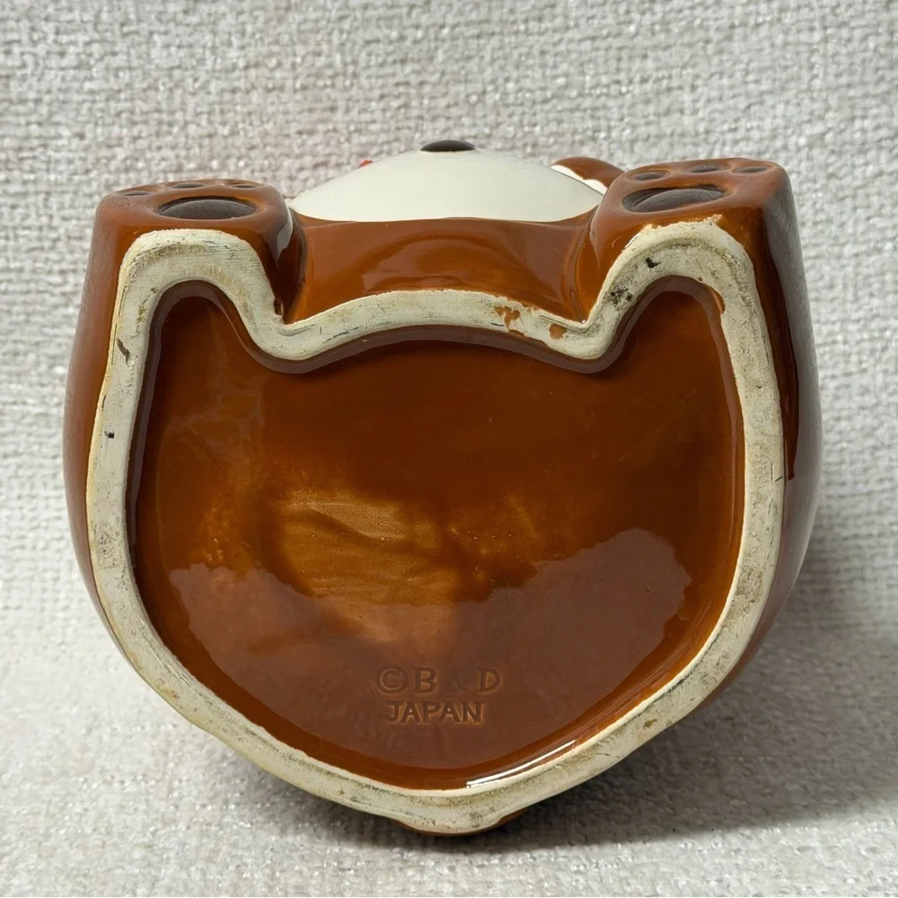Vintage Collectible Bear B&D Japan Cookie Jar